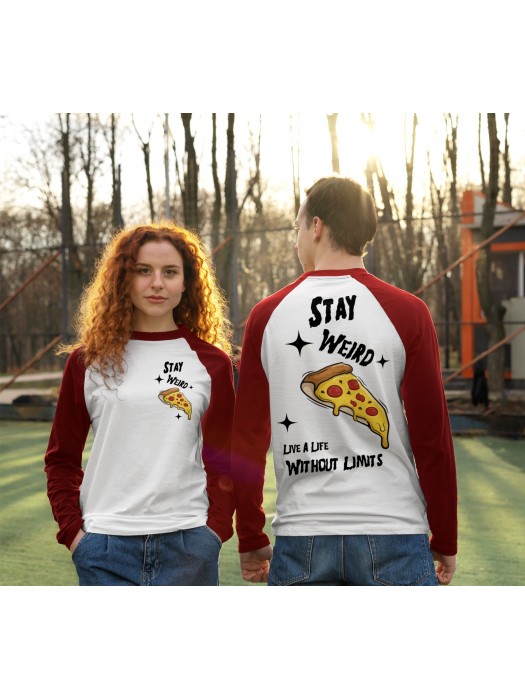 Тениска унисекс с дълъг ръкав Stay Weird - LIVE A LIFE WITHOUT LIMITS